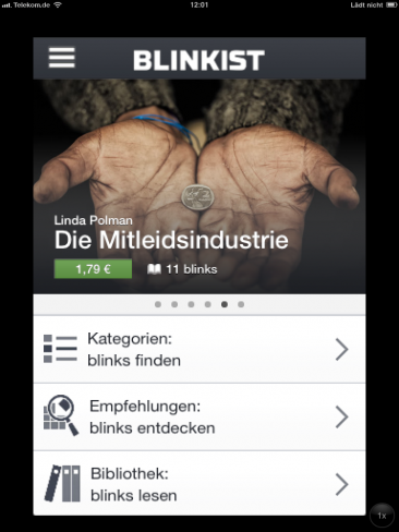 App Blinkist Screenshot