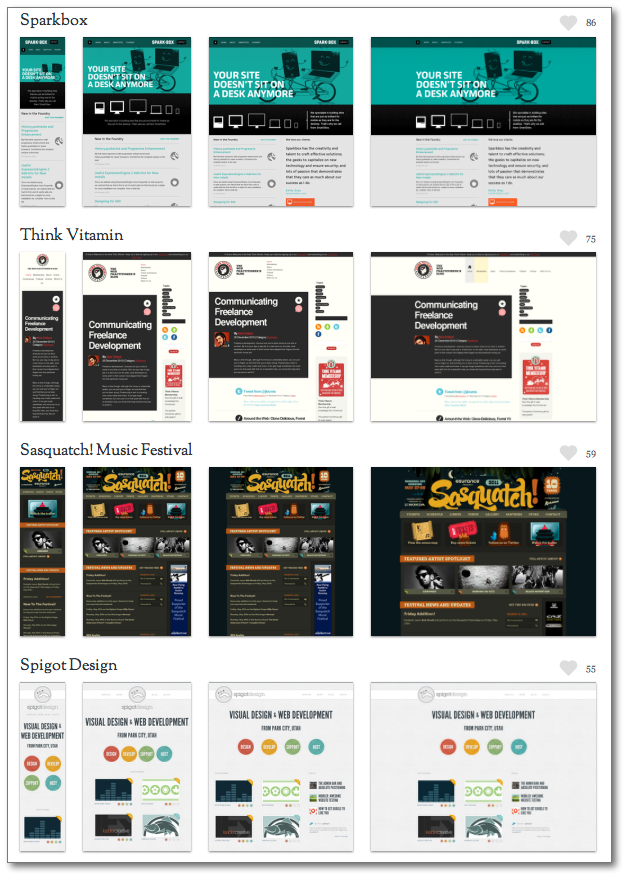 Screenshot Media Queries Examples RespWebdesign