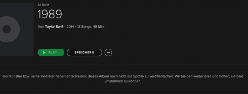 Screenshot: Spotify